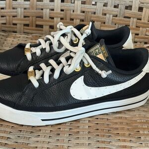 Nike Court Legacy X Serena Williams Design Crew Black White Sneakers Women's 8